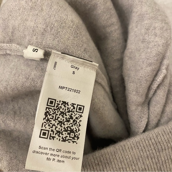 MR P. || Tapered Pintucked Wool and Cashmere-Blend Sweatpants Joggers Gray Small - Picture 9 of 12